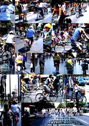 bicicfestació carril av Port por Fer